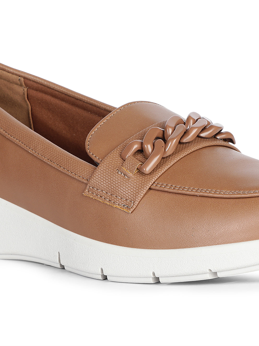 Bata Comfit Women Brown Casual Slip-on Moccassins - Brown - View 5