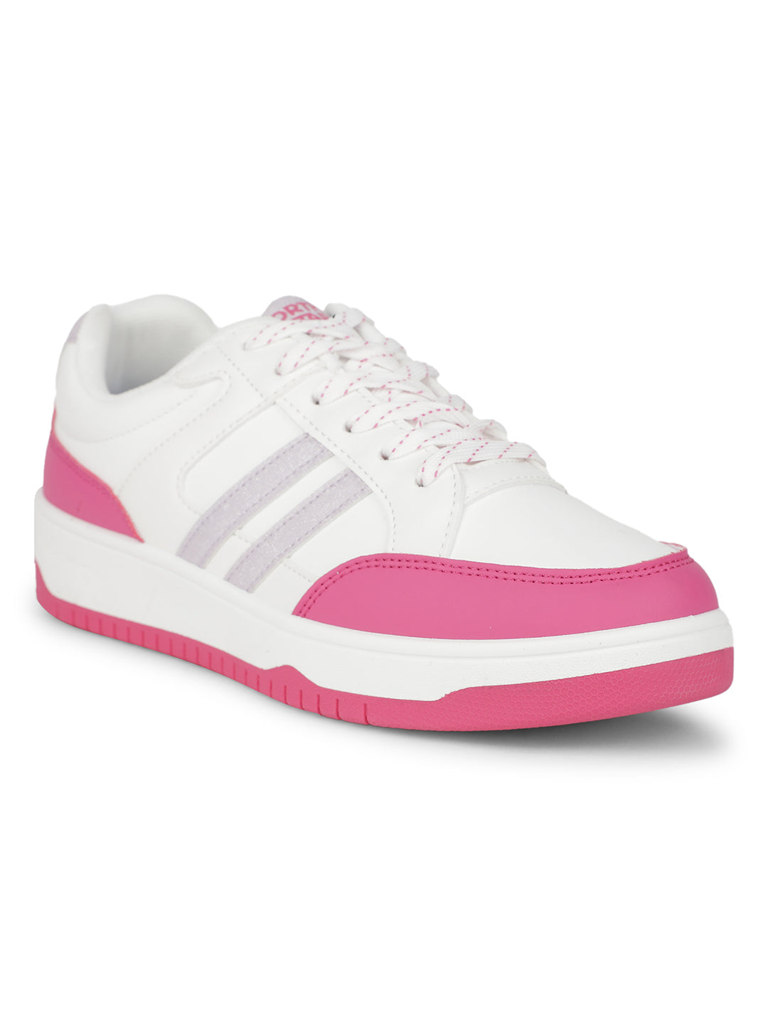 North Star Women Pink Casual Lace-up Sneakers - Pink - View 1