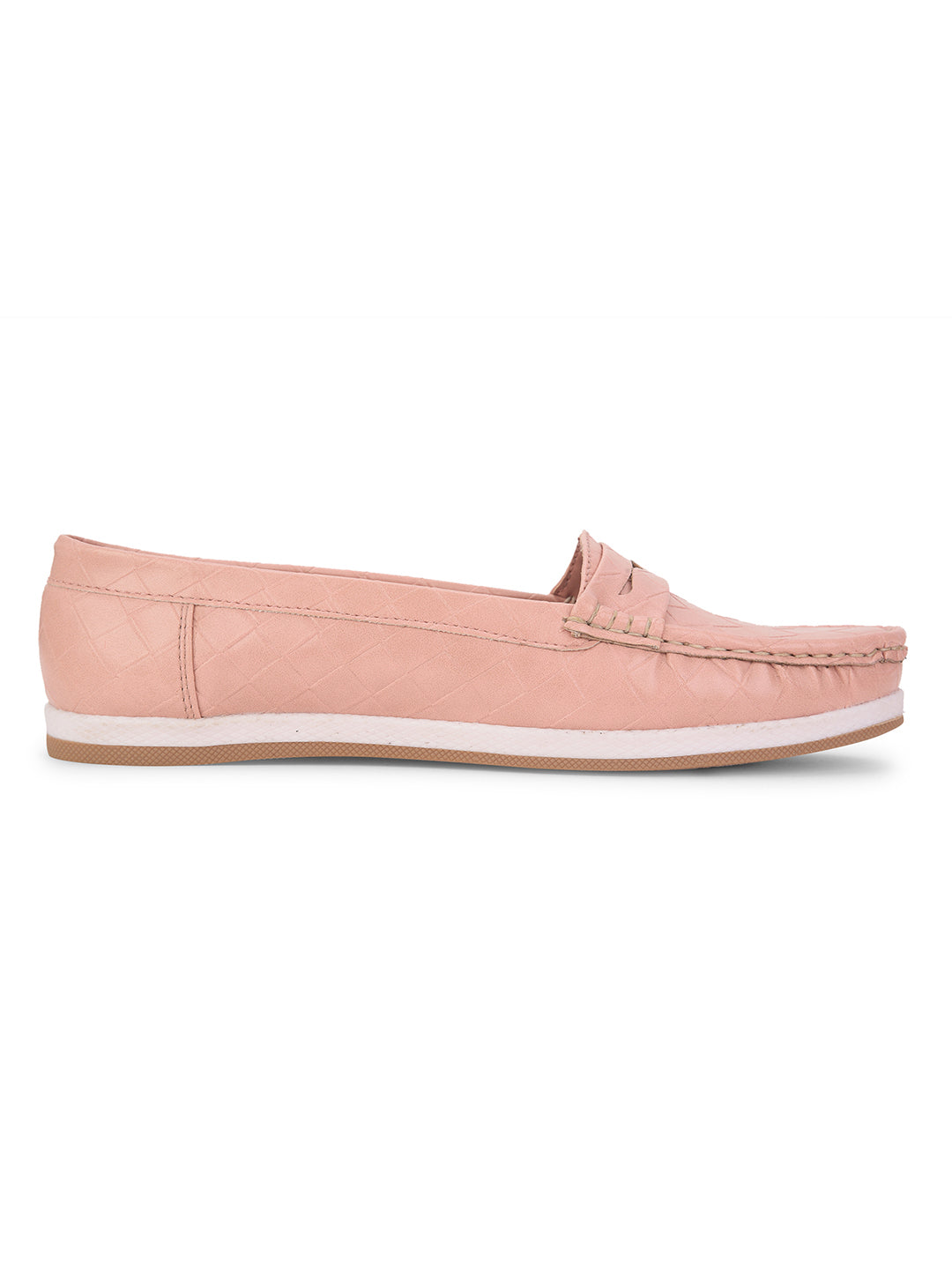 Bata Women Pink Casual Slip-on Moccassins - Pink - View 2