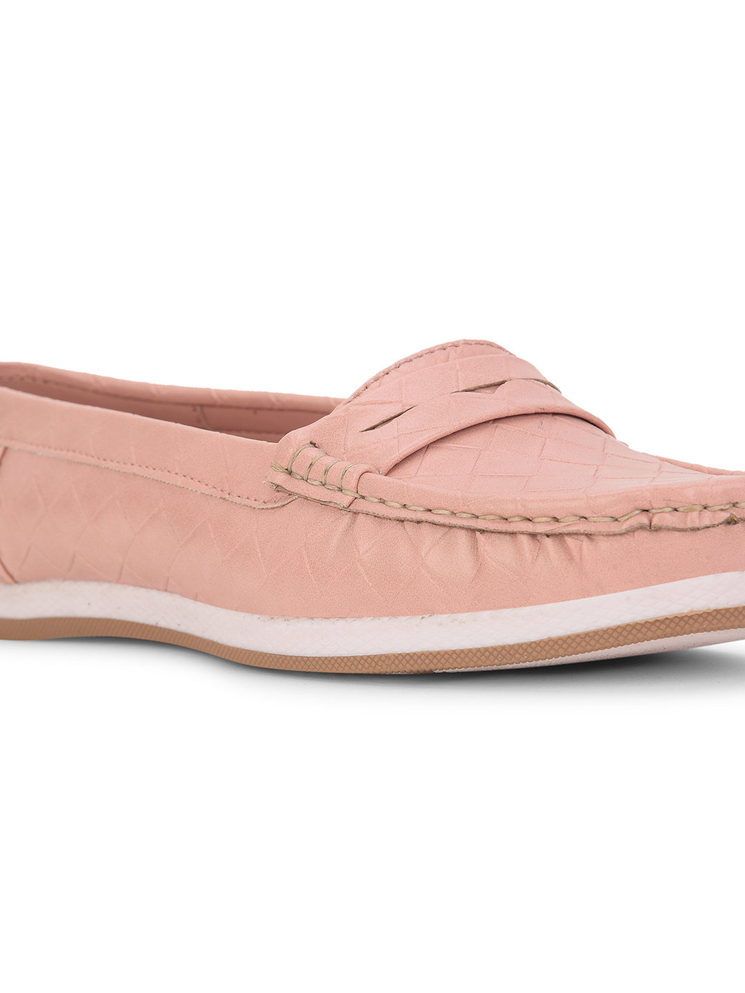 Bata Women Pink Casual Slip-on Moccassins - Pink - View 5
