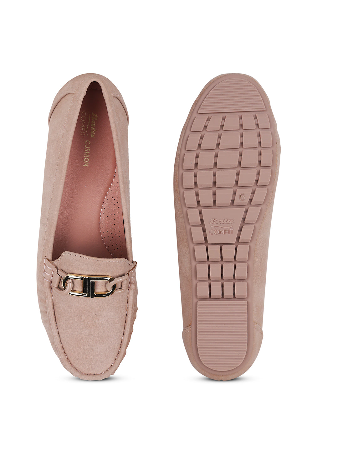Bata Comfit Women Pink Casual Slip-on Loafers - Pink - View 4