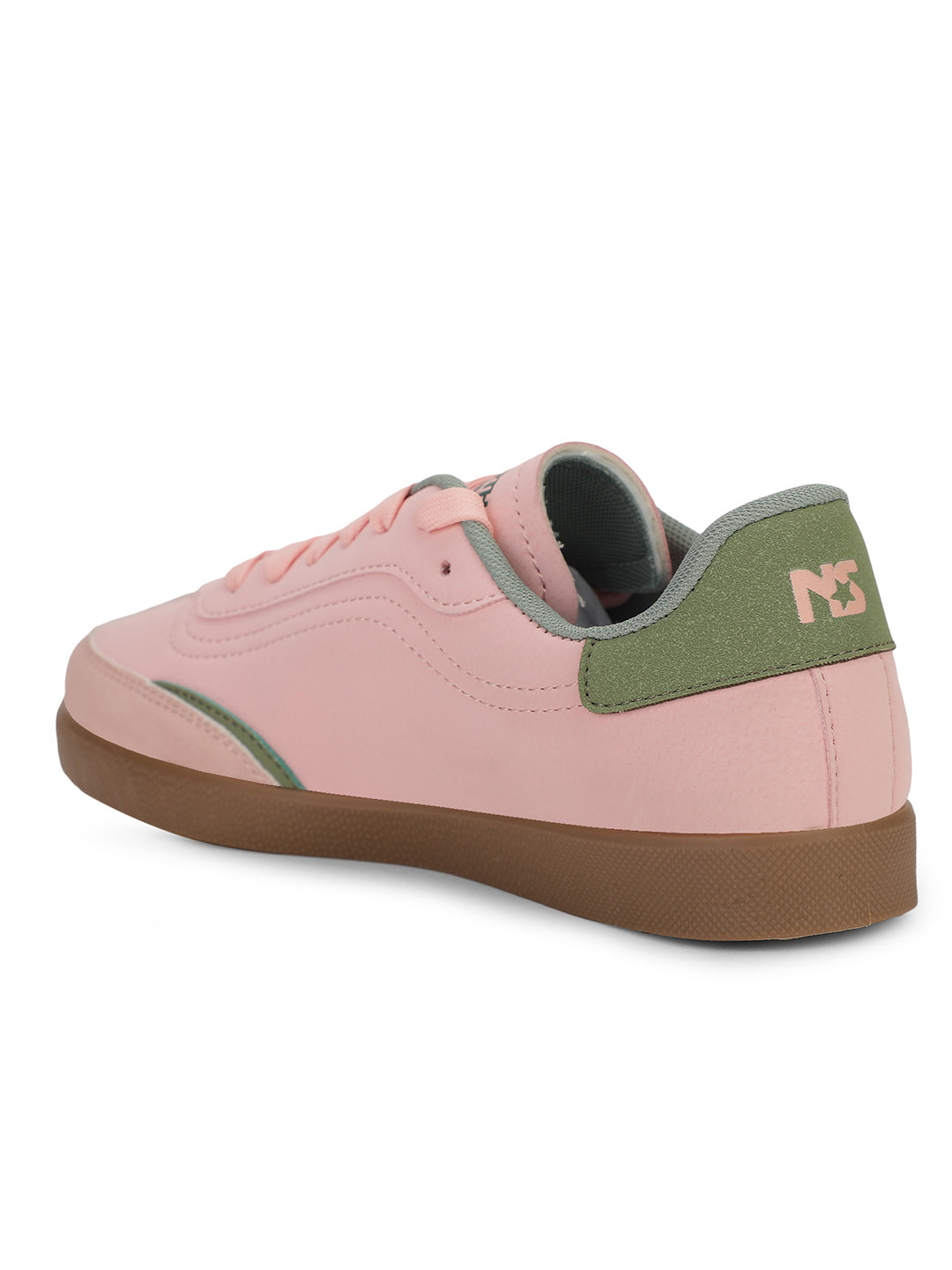 North Star Women Pink Casual Lace-up Sneakers - Pink - View 3
