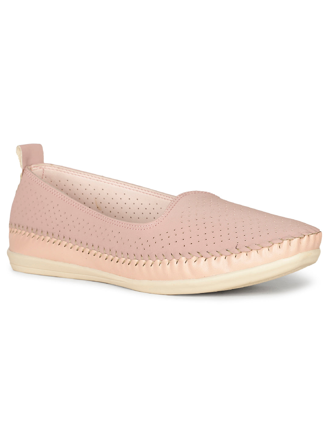 Bata Comfit Women's Pink Flat Ballerina Shoes - Pink