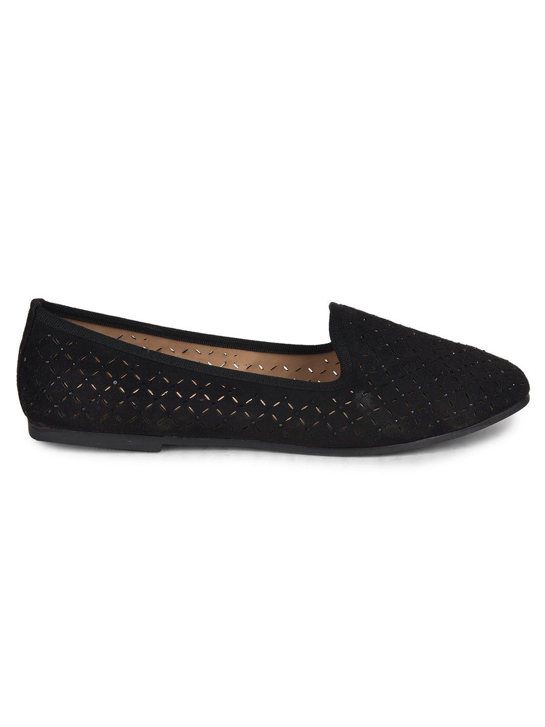 Bata Women Black Casual Slip-on Loafers - Black - View 2