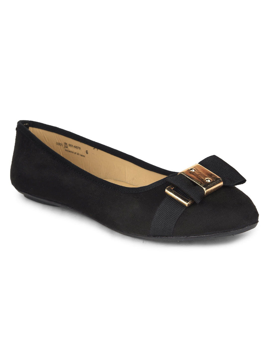 Bata Women Black Casual Ballet Flat - Black - View 1