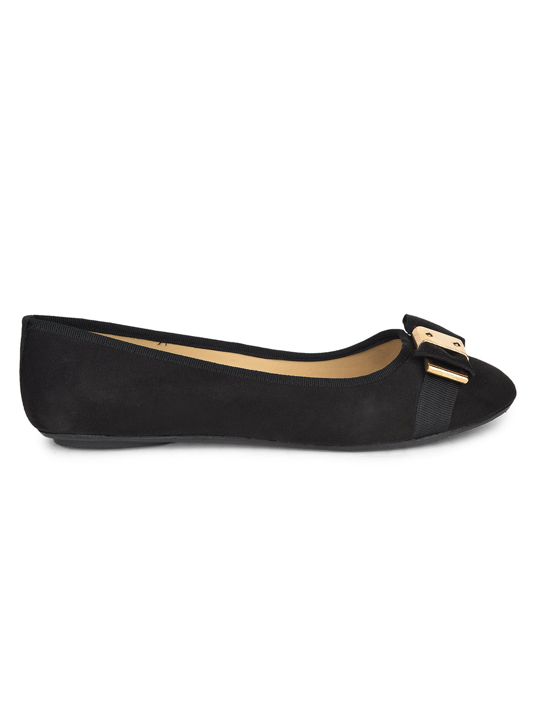Bata Women Black Casual Ballet Flat - Black - View 2