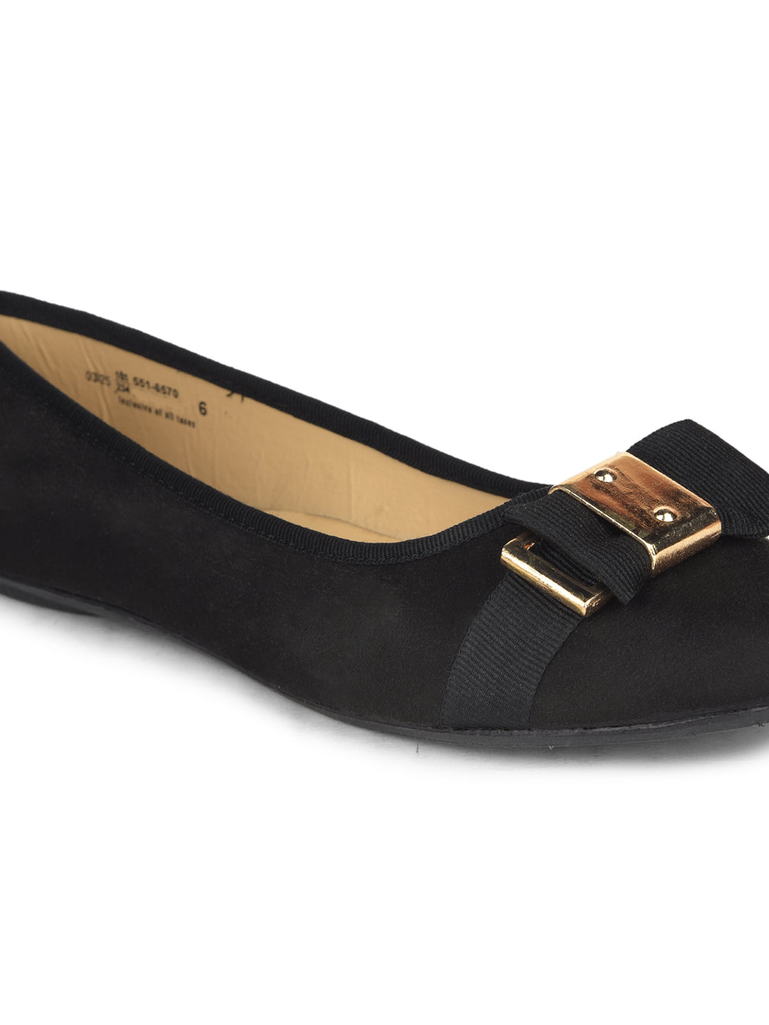 Bata Women Black Casual Ballet Flat - Black - View 5