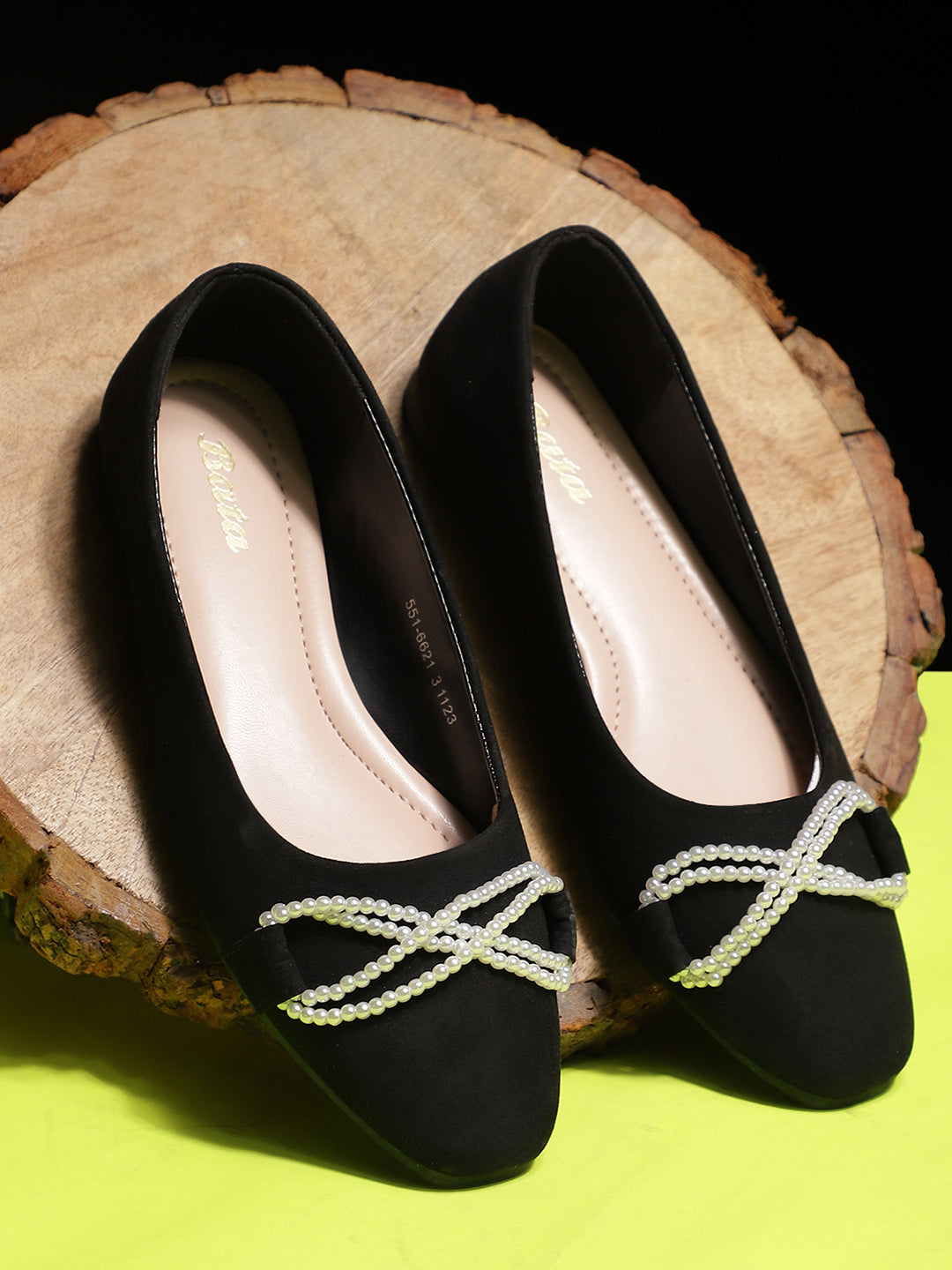 Bata Women Black Casual Ballet Flat - Black - View 6