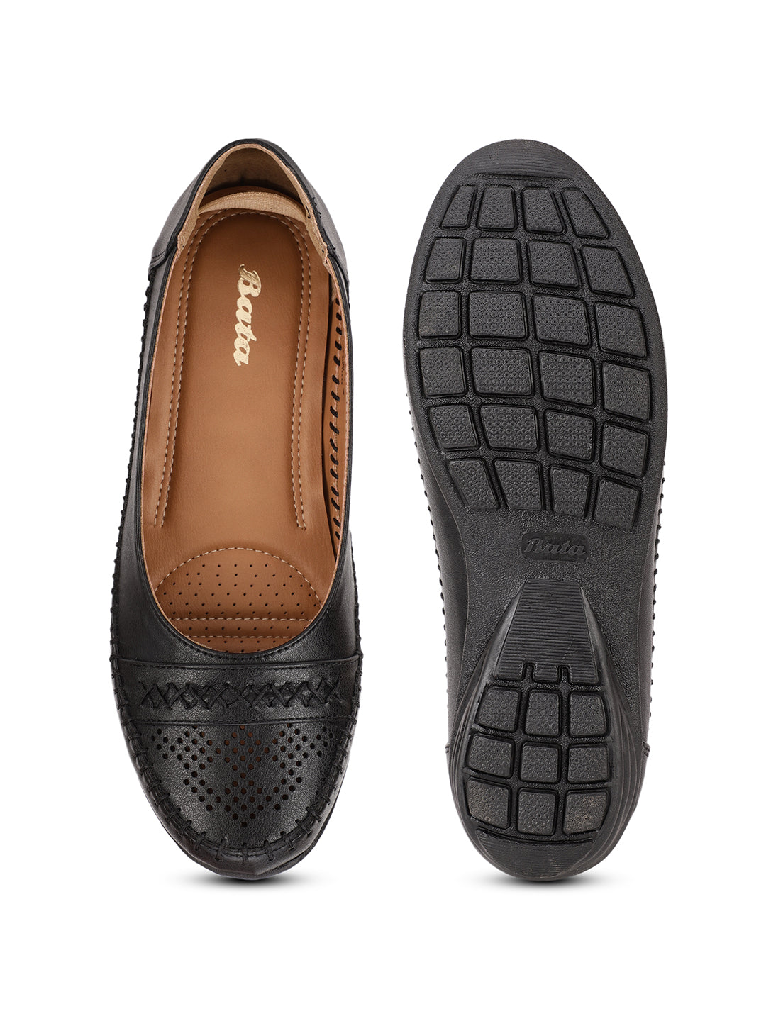 Bata Women Black Casual Ballet Flat - Black - View 5