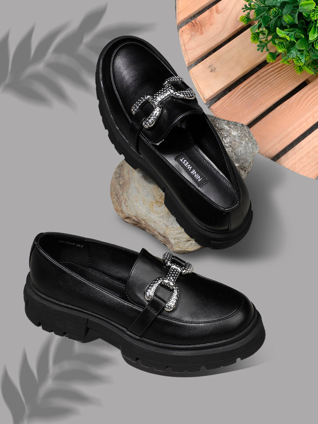 Nine West Women Casual Slip-on Loafer - Black - View 6