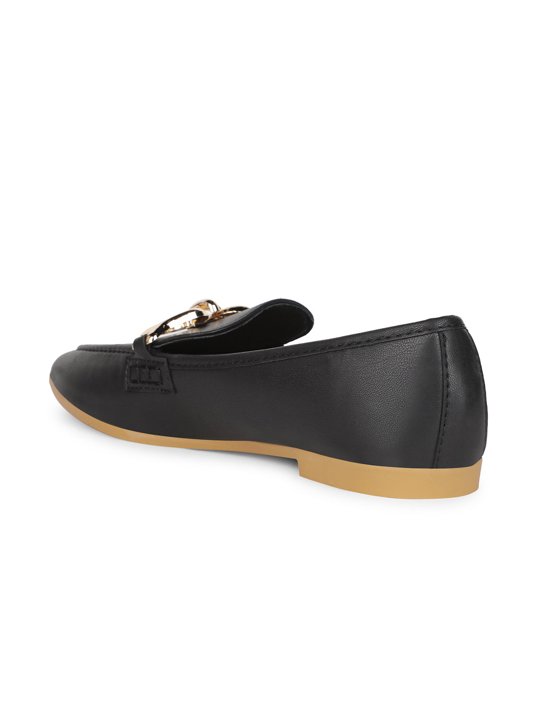 Bata Women Black Casual Slip-on Moccassins - Black - View 3