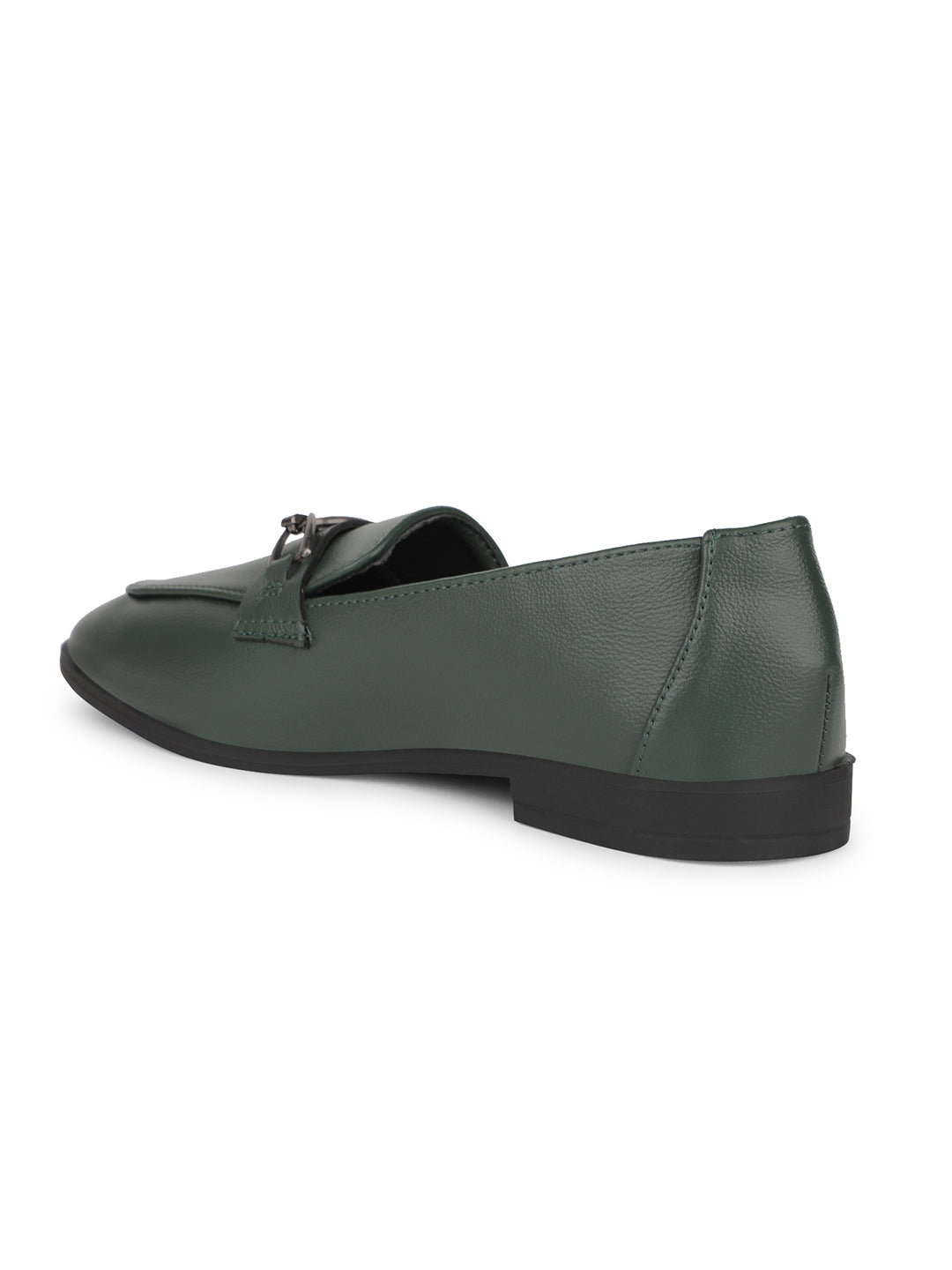 Bata Women Green Casual Slip-on Moccassins - Green - View 3