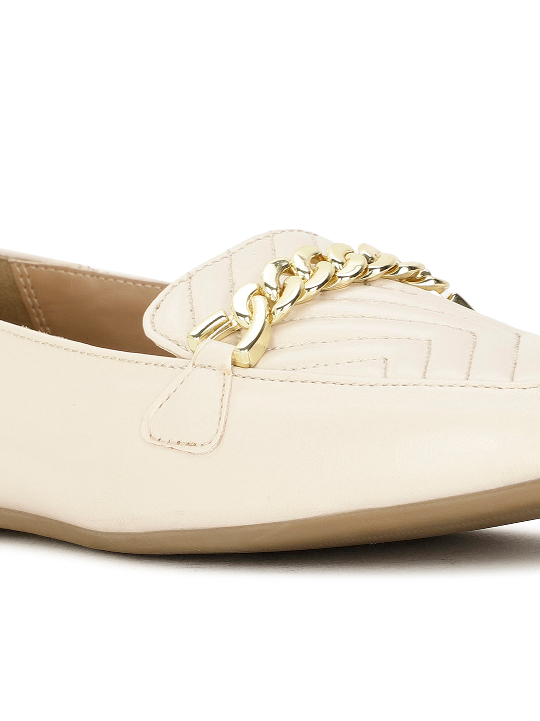 Bata Women Beige Casual Slip-on Loafers - Beige - View 5