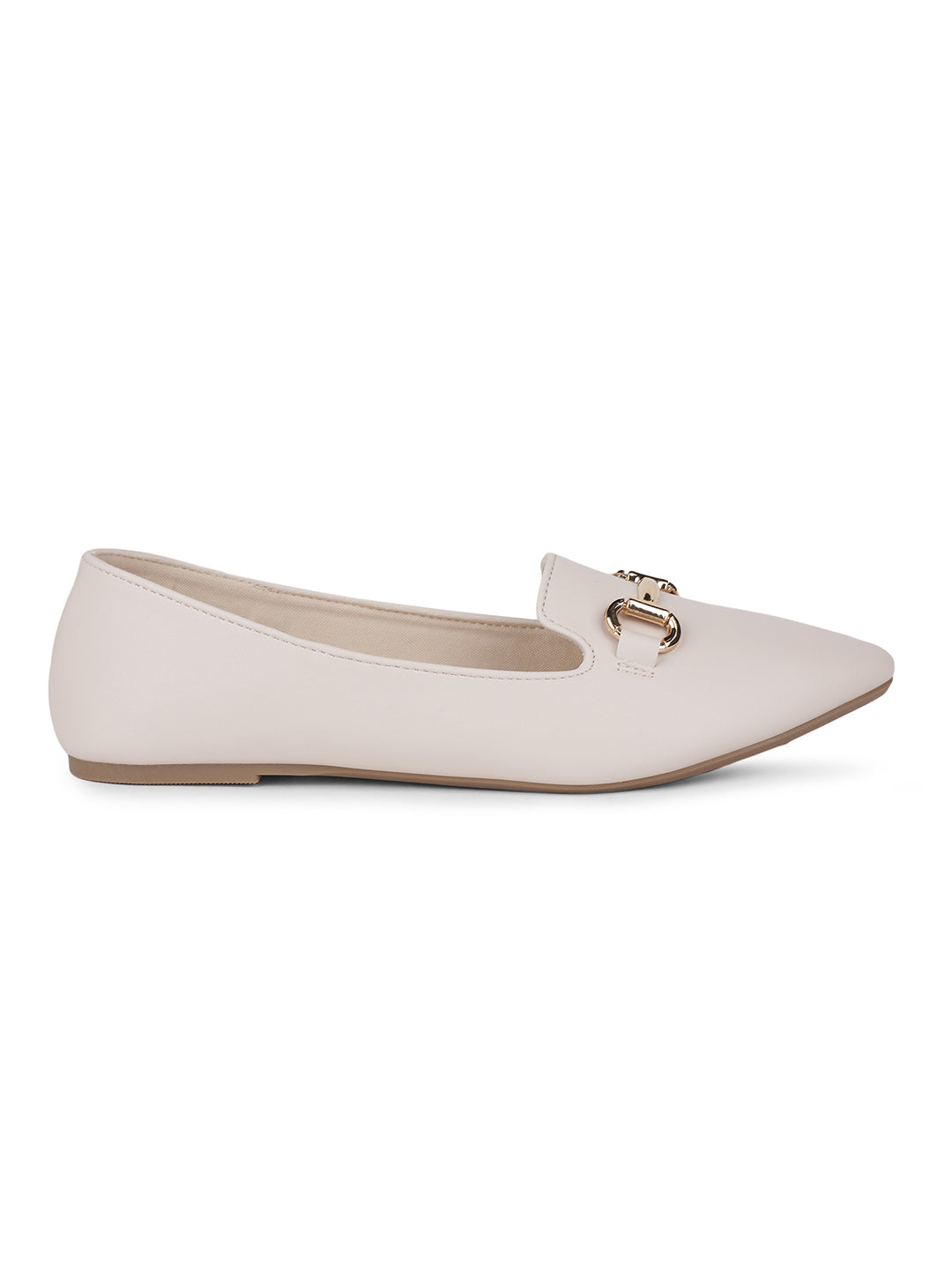 Bata Women Beige Casual Ballet Flat - Beige - View 2
