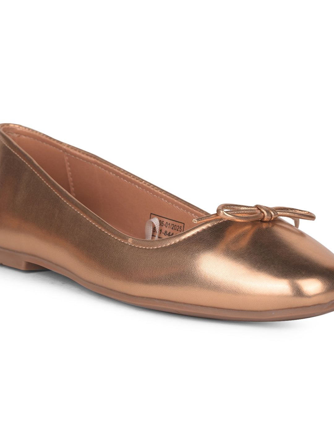 Bata Women Gold Casual Ballet Flat - Gold - View 5
