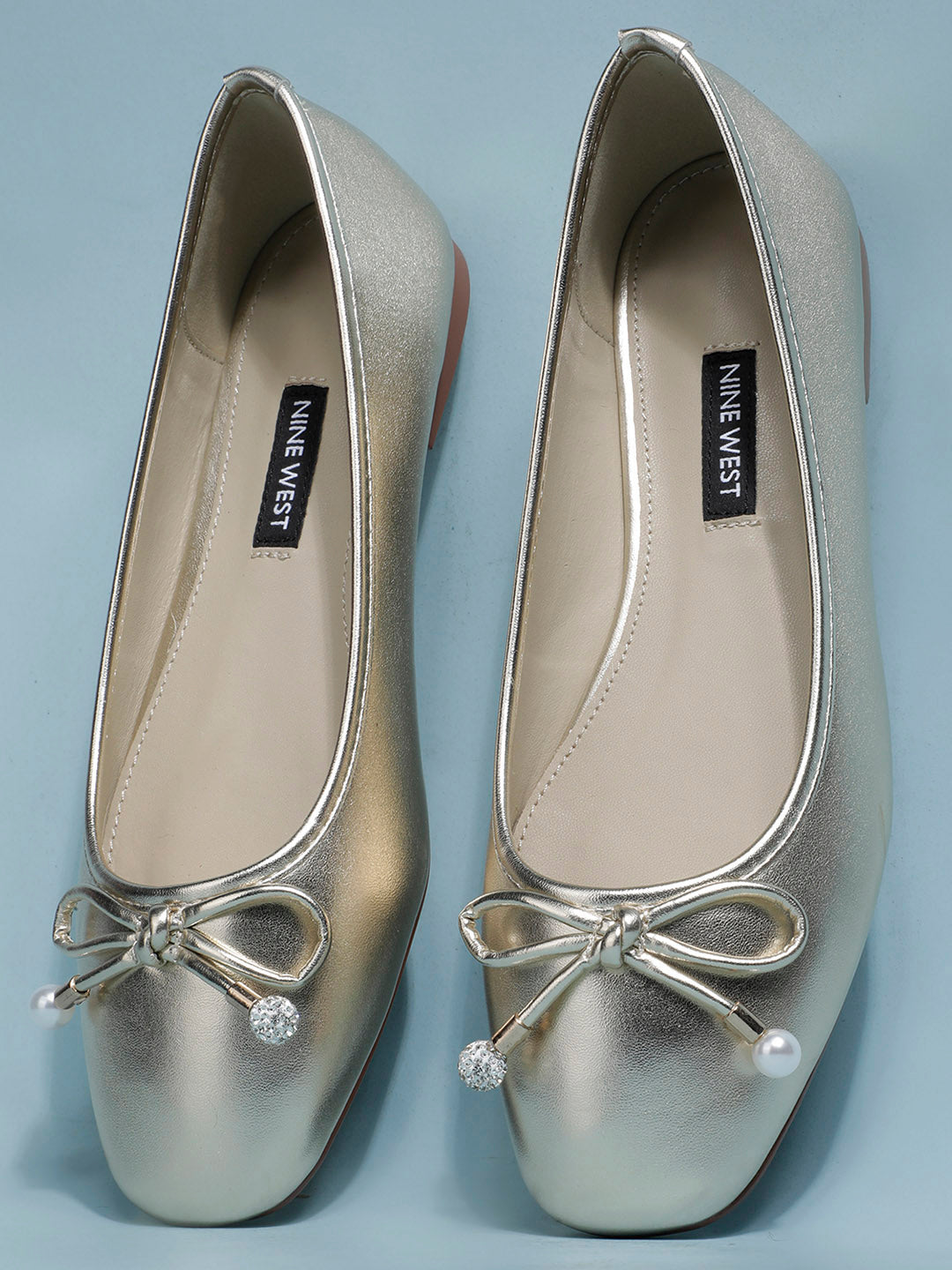 Nine West Women Casual Ballet Flat - Gold - View 6