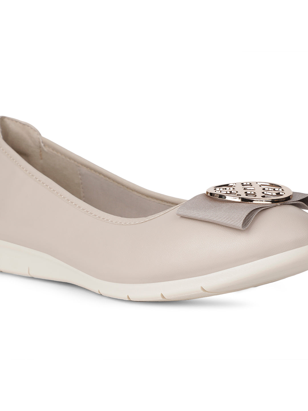 Bata Comfit Women Beige Casual Ballet Flat - Beige - View 5