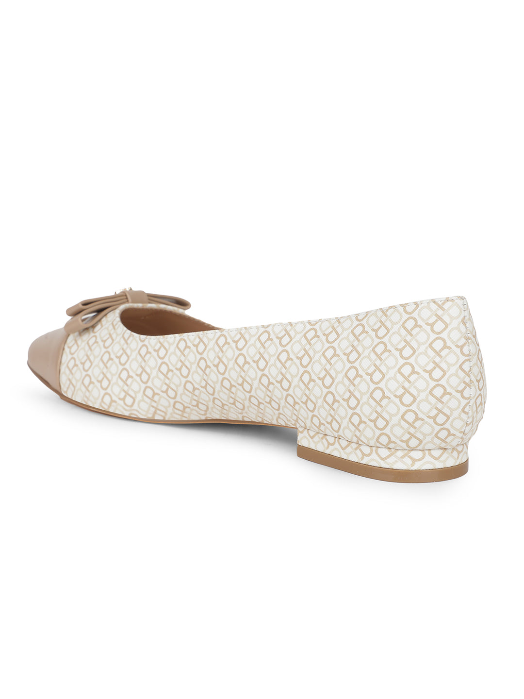 Bata Women Beige Casual Ballet Flat - Beige - View 3