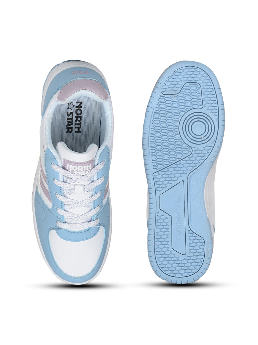 North Star Women's Blue Casual Lace-up Sneakers - Blue