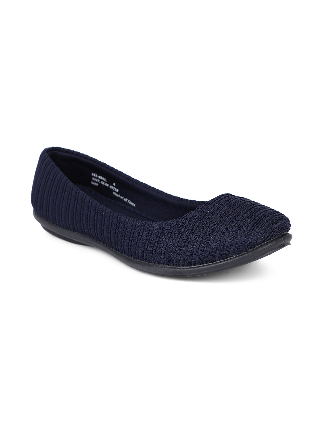 Bata Women's Navy Flat Ballerina Shoes - Navy