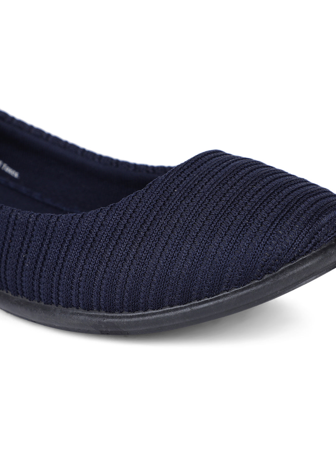 Bata Women's Navy Flat Ballerina Shoes - Navy