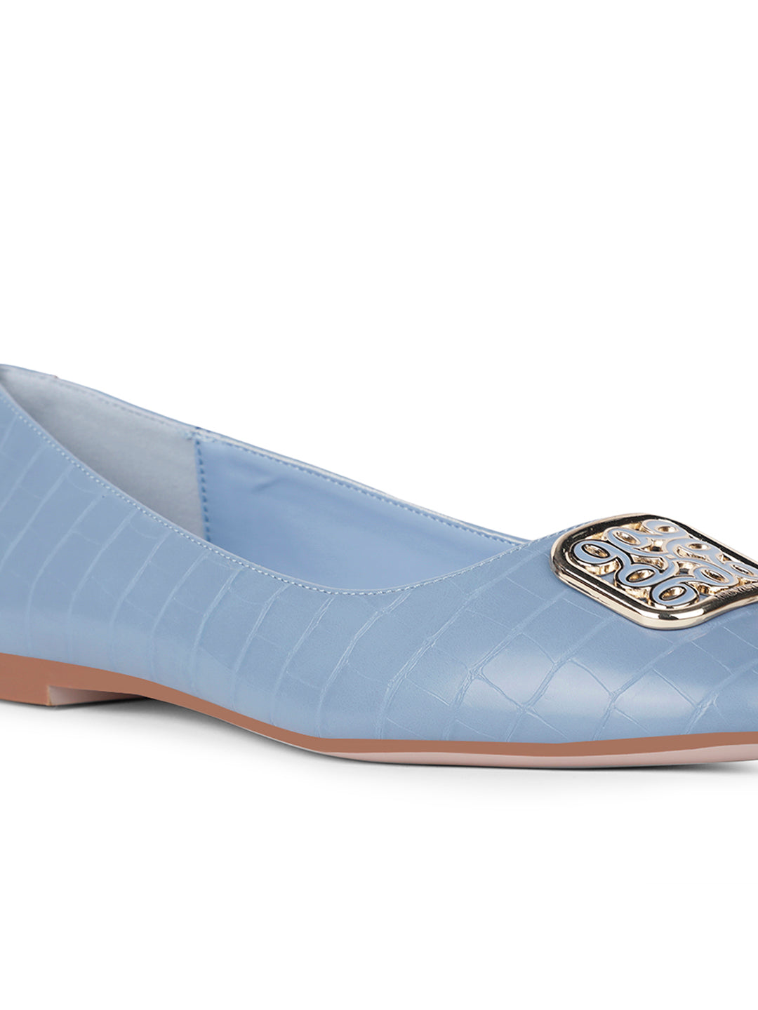Nine West Women Casual Ballet Flat - Light Blue - View 5