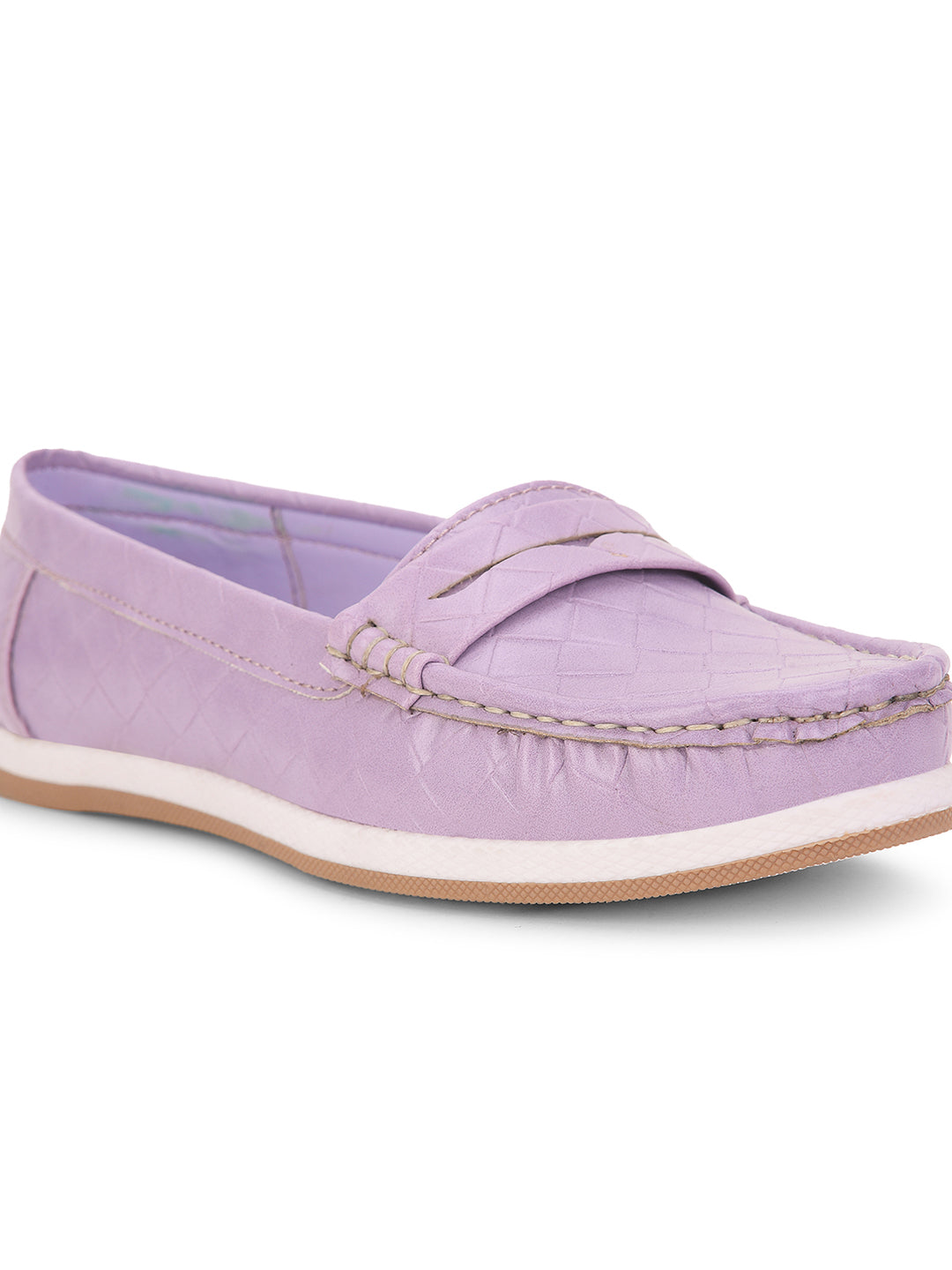Bata Women Purple Casual Slip-on Moccassins - Purple - View 5