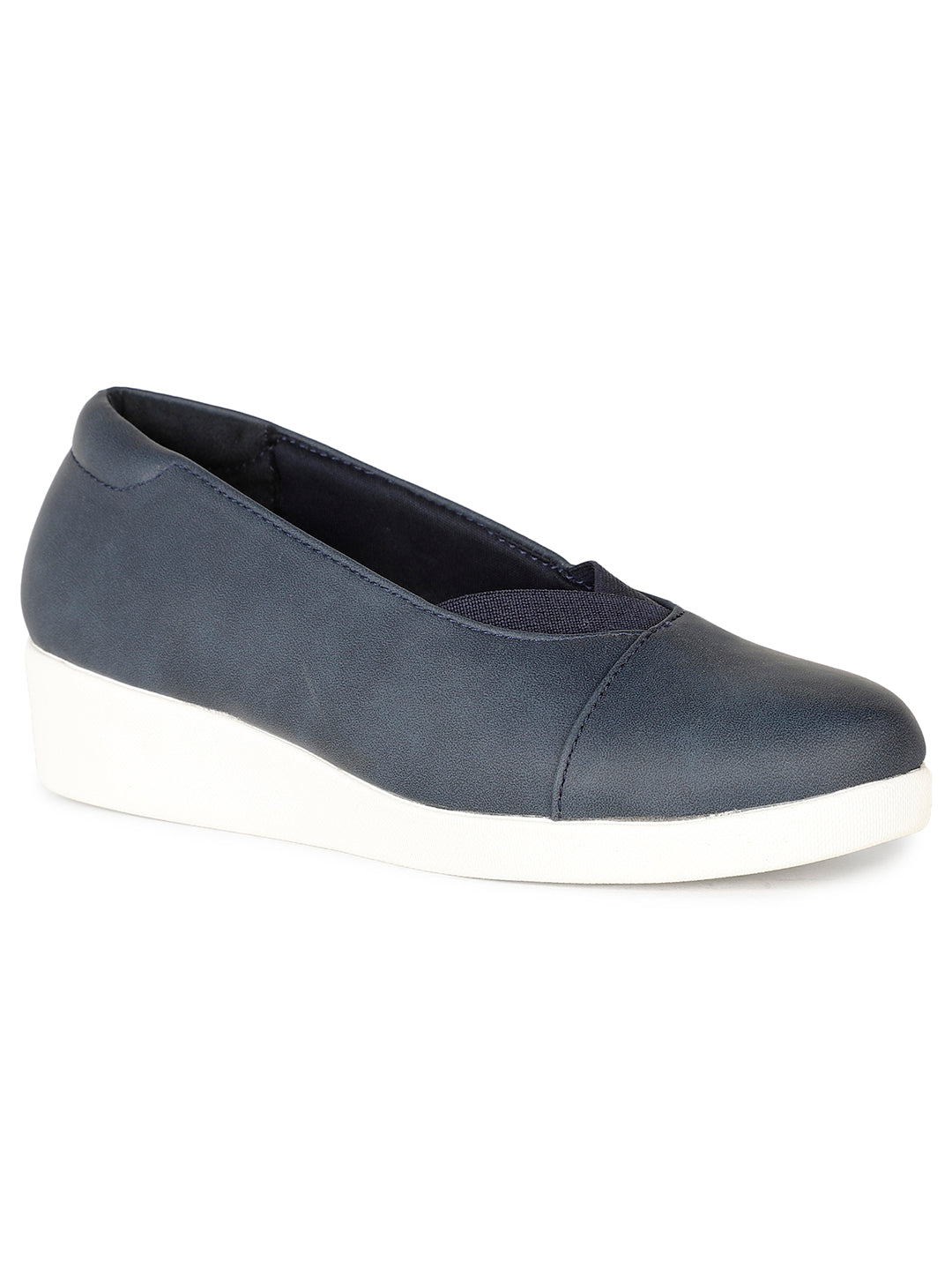 Bata Comfit Women Blue Casual Slip-on Shoes - Blue - View 1