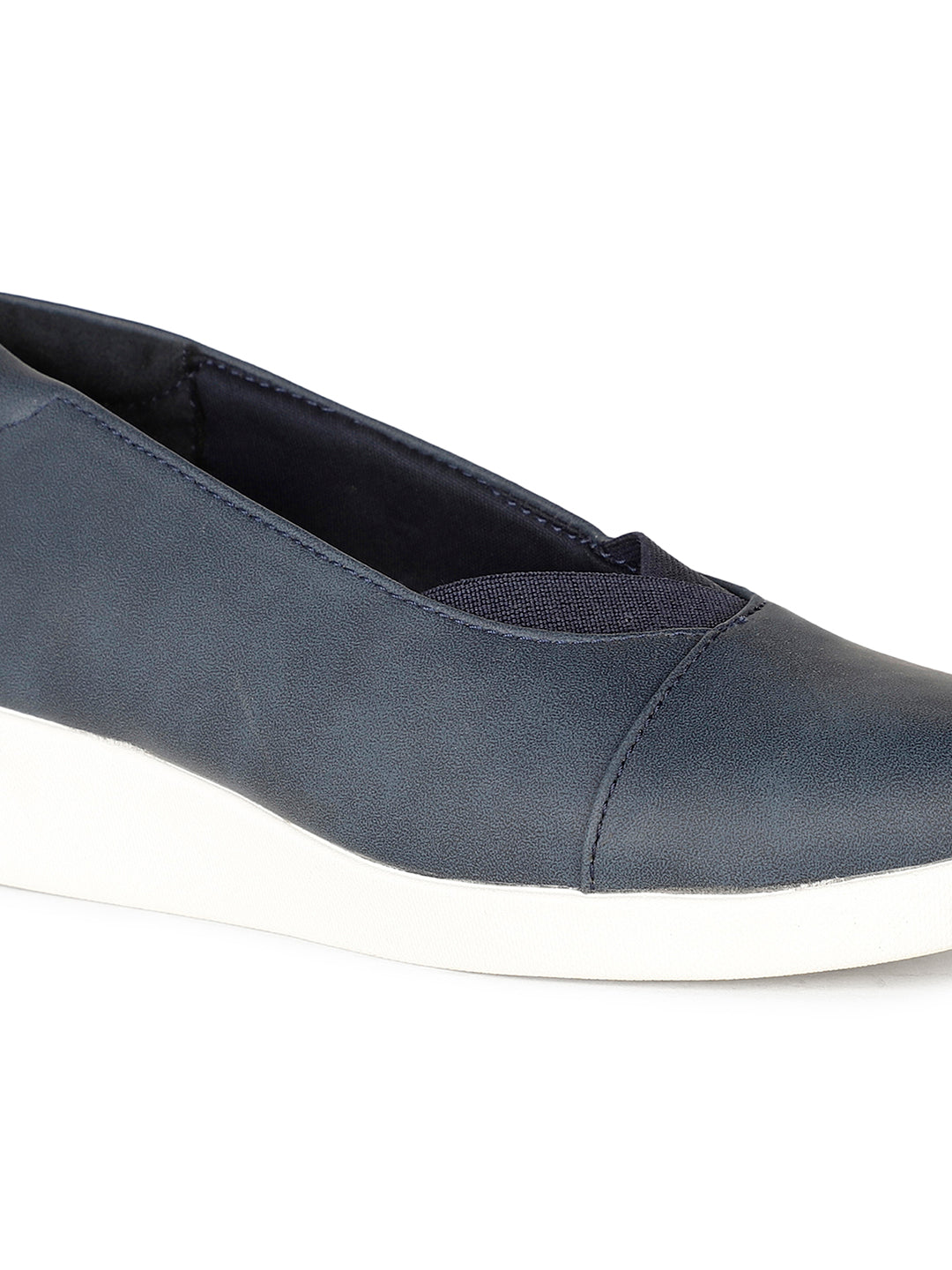 Bata Comfit Women Blue Casual Slip-on Shoes - Blue - View 5