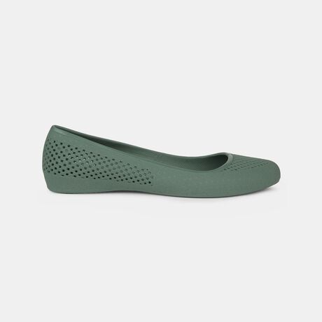 Bata Women Olive Casual Ballet Flat