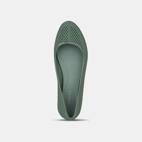 Bata Women Olive Casual Ballet Flat