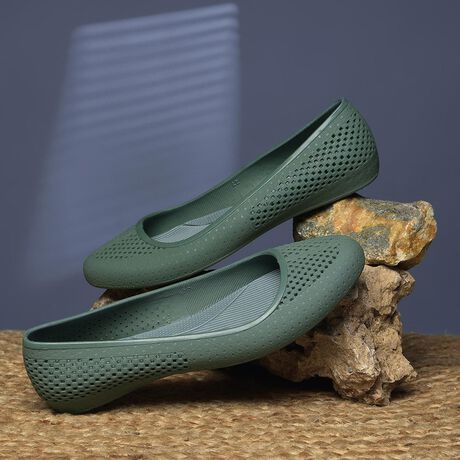 Bata Women Olive Casual Ballet Flat