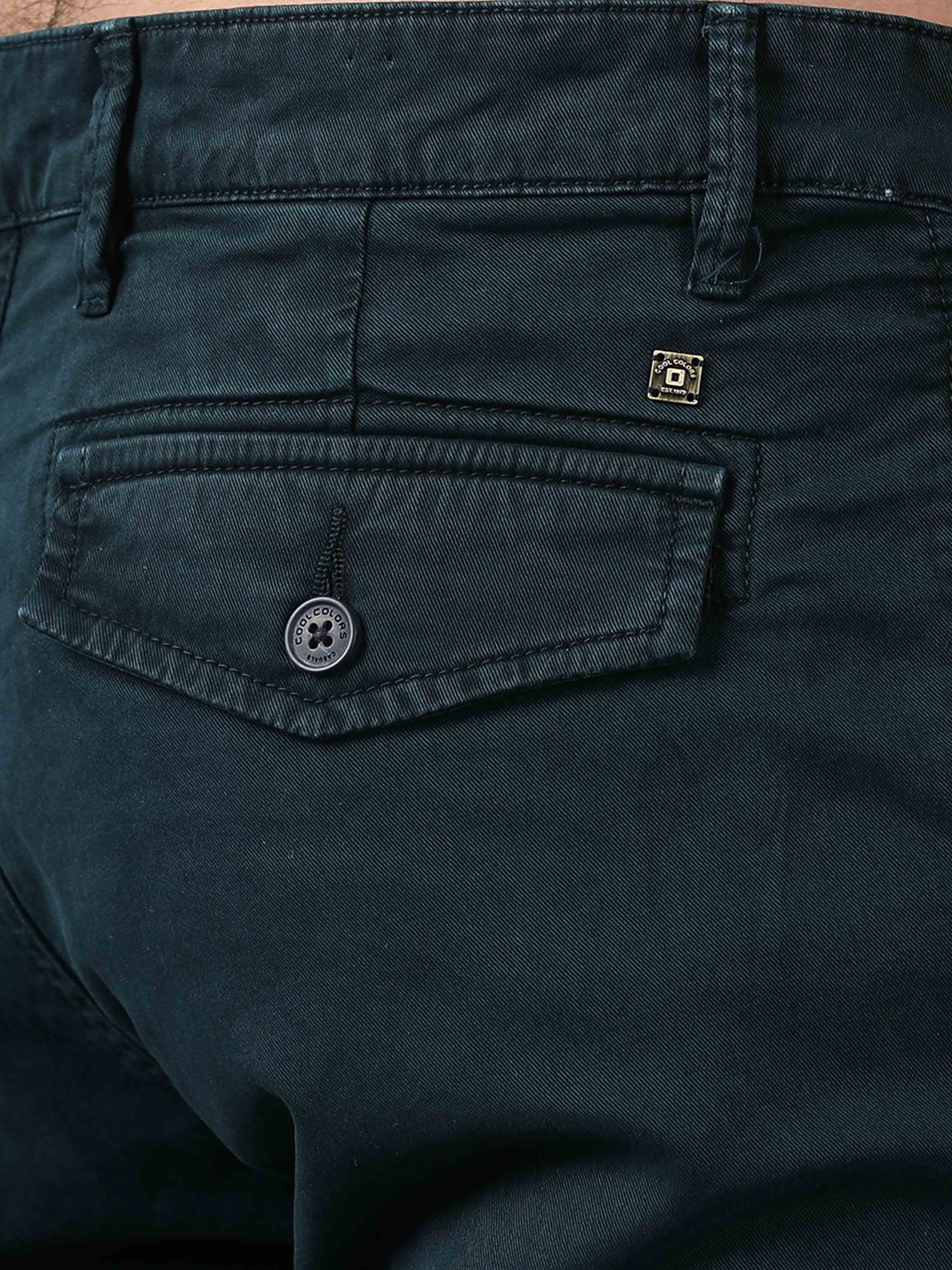 Men's Navy Cargos Pant Solid Casual Joggers