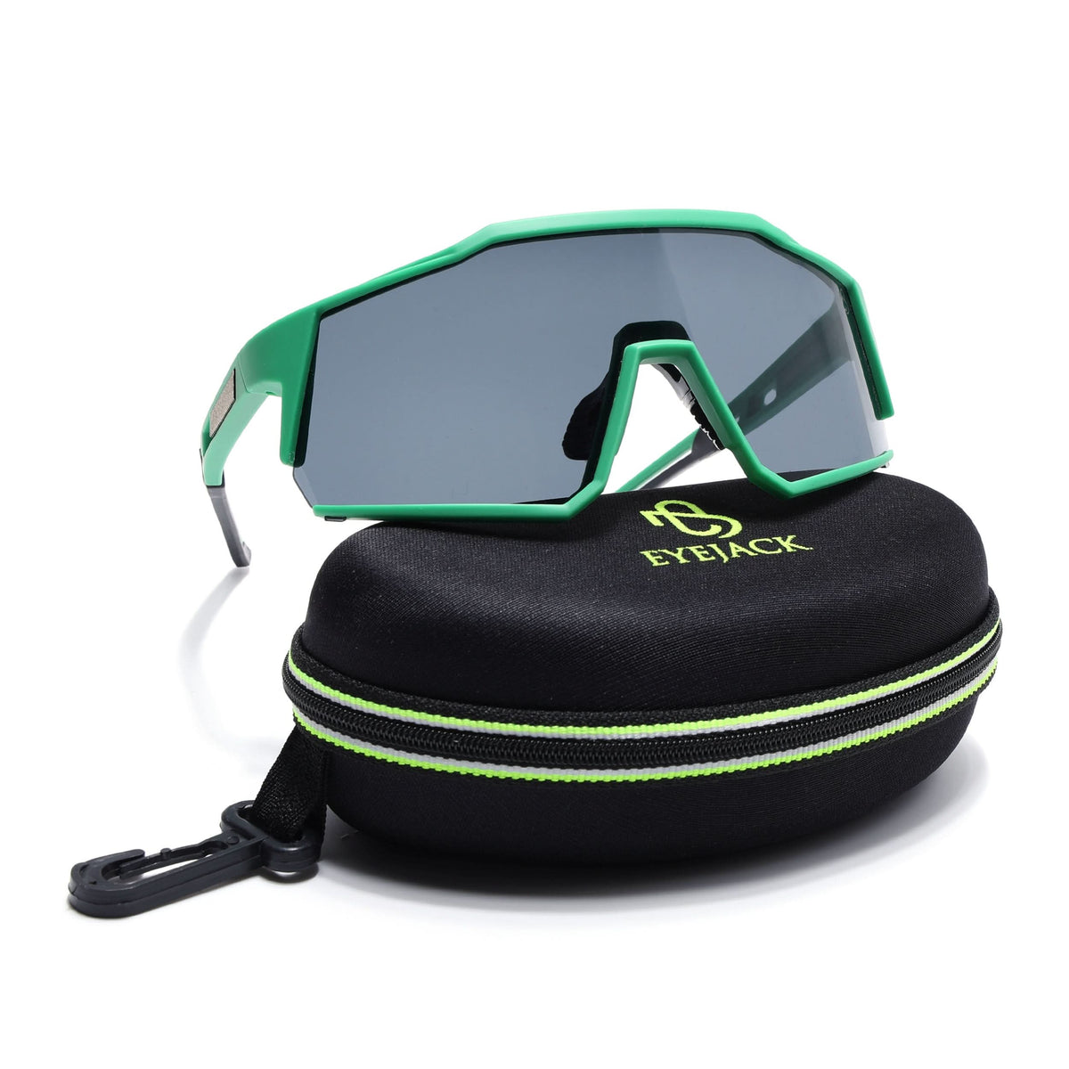 Eyejack Green Wrap Around Sunglasses for Men and Women - Style 1296 - view 9