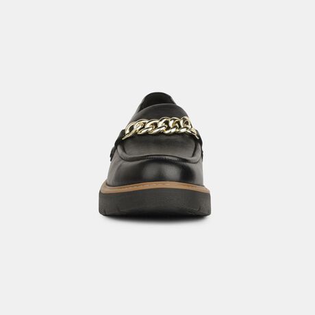 Hush Puppies Women Black Casual Slip-on Loafers