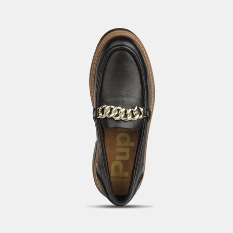 Hush Puppies Women Black Casual Slip-on Loafers