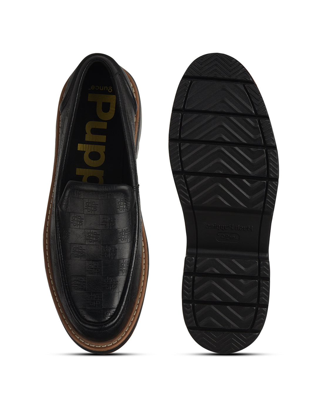 Hush Puppies Women Black Casual Slip-on Loafers - Black - View 4