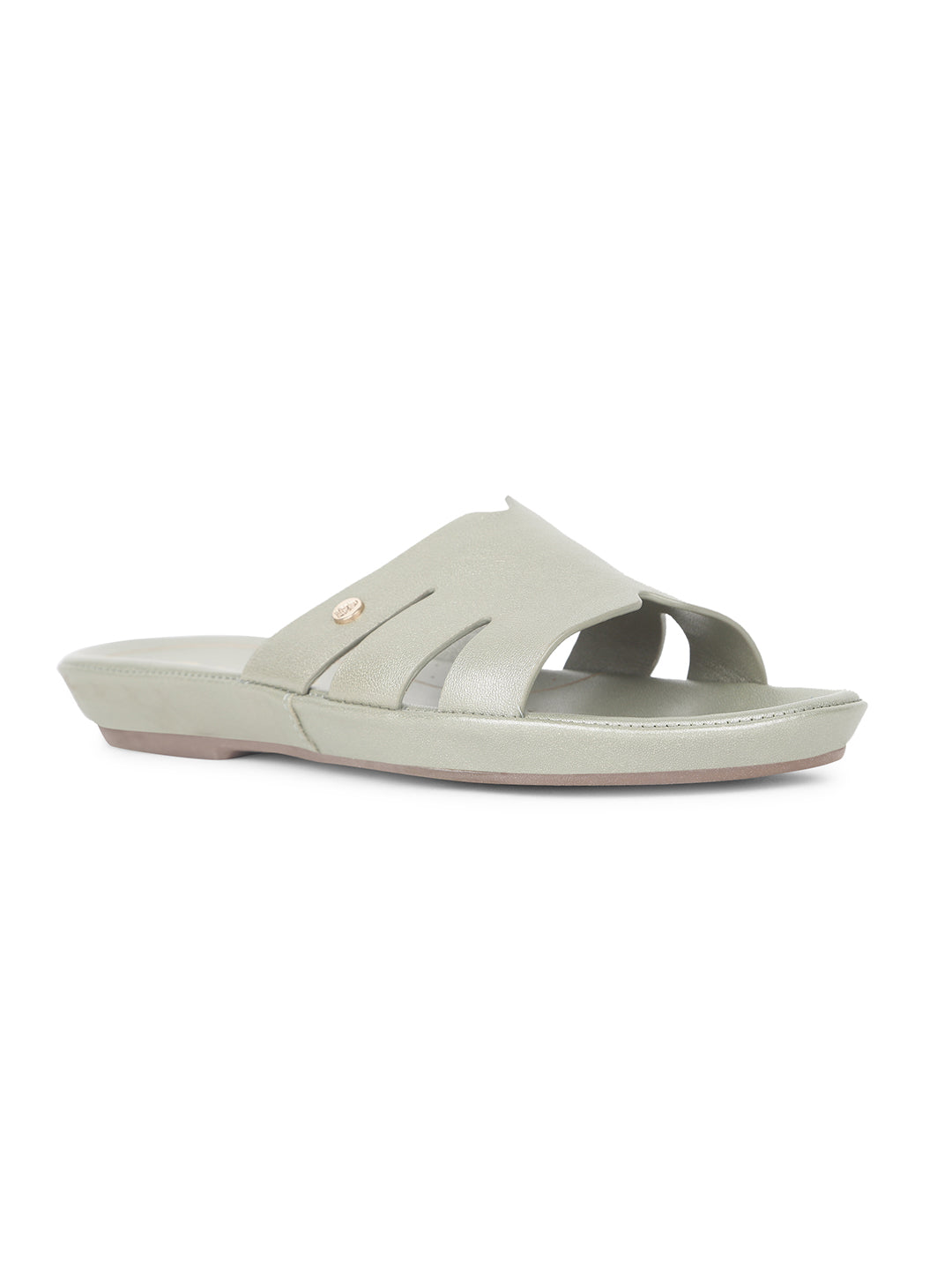 Hush Puppies Women Green Casual Mule Sliders - Green - View 1
