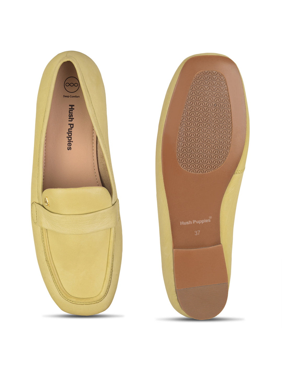 Hush Puppies Women Yellow Casual Slip-on Loafers - Yellow - View 4