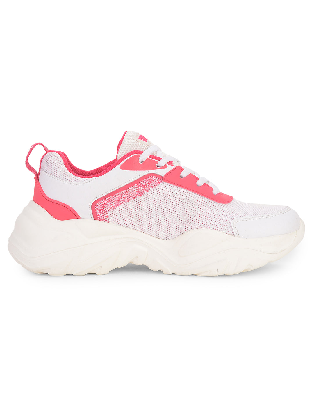 North Star Women's White Casual Lace-up Sneakers - White