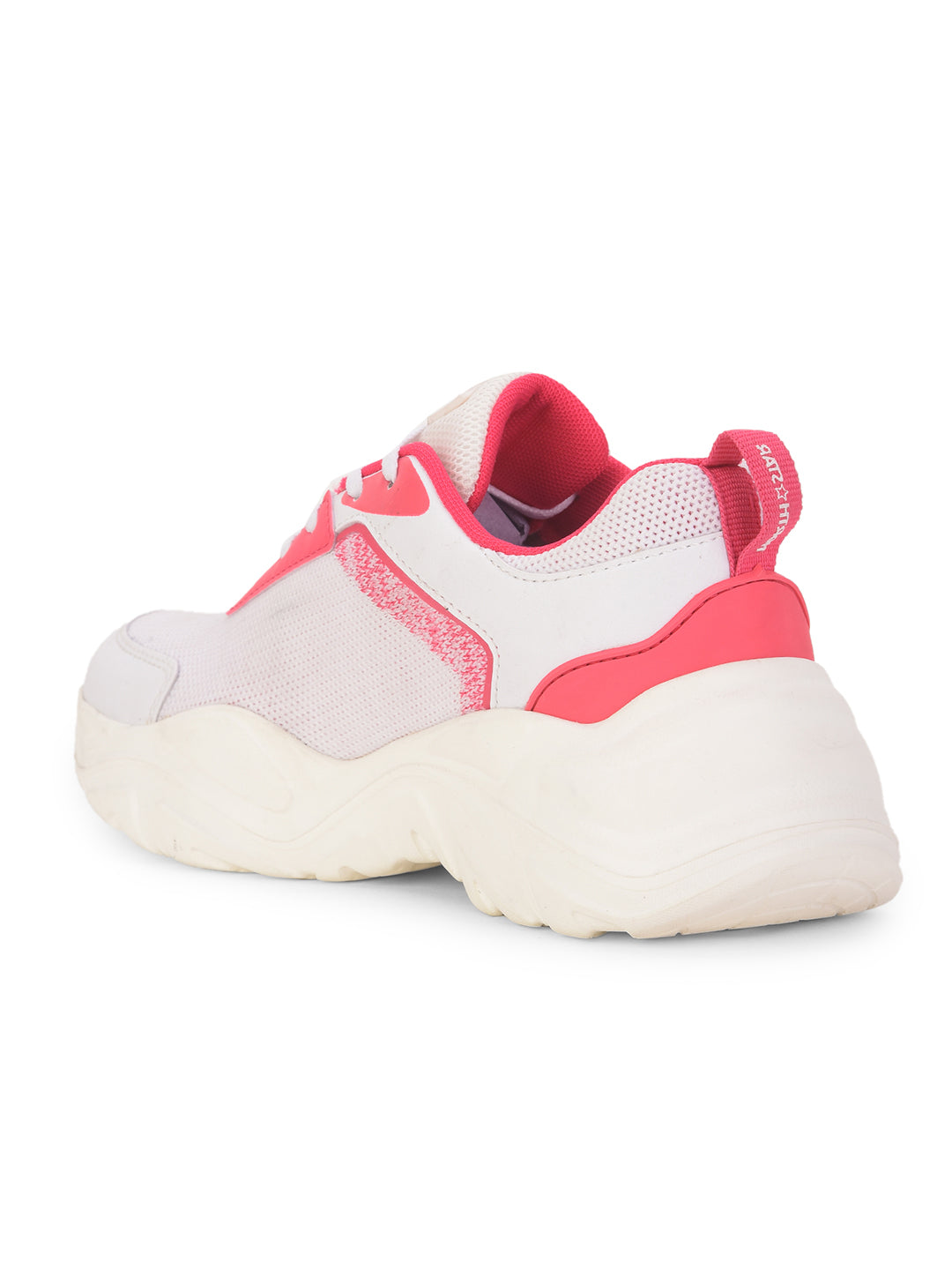 North Star Women's White Casual Lace-up Sneakers - White