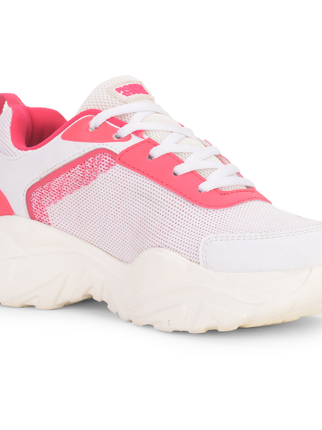 North Star Women's White Casual Lace-up Sneakers - White