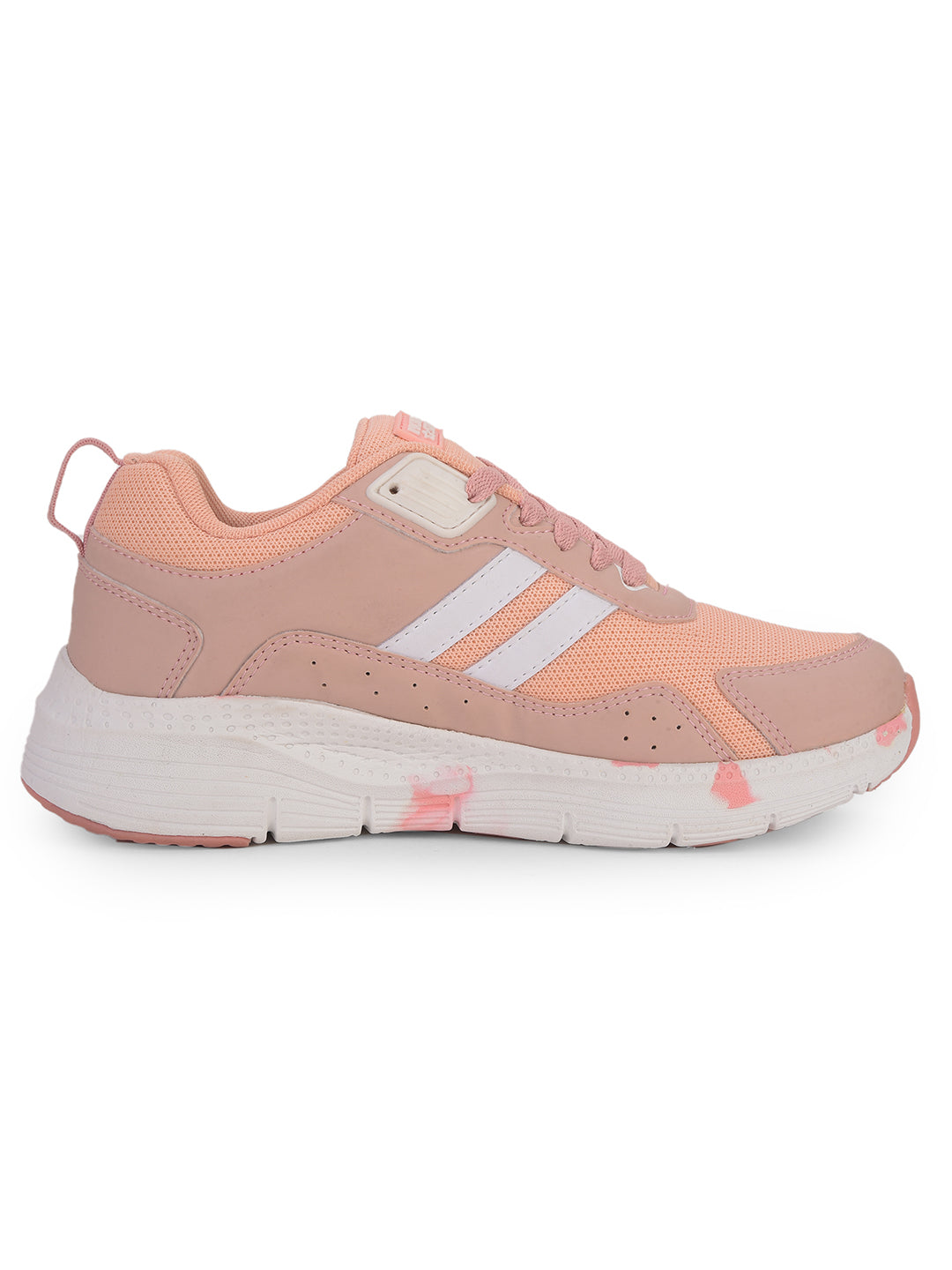 North Star Women's Peach Casual Lace-up Sneakers - Peach