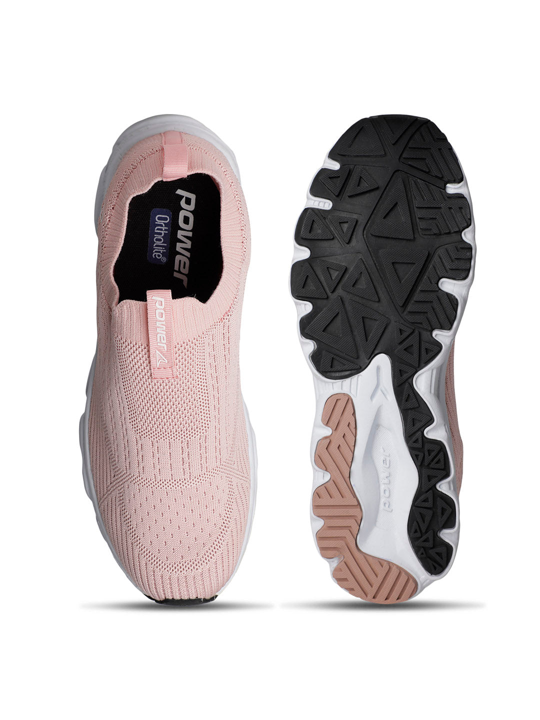 Power Women Peach Slip-on Sports Shoes - Peach - View 4