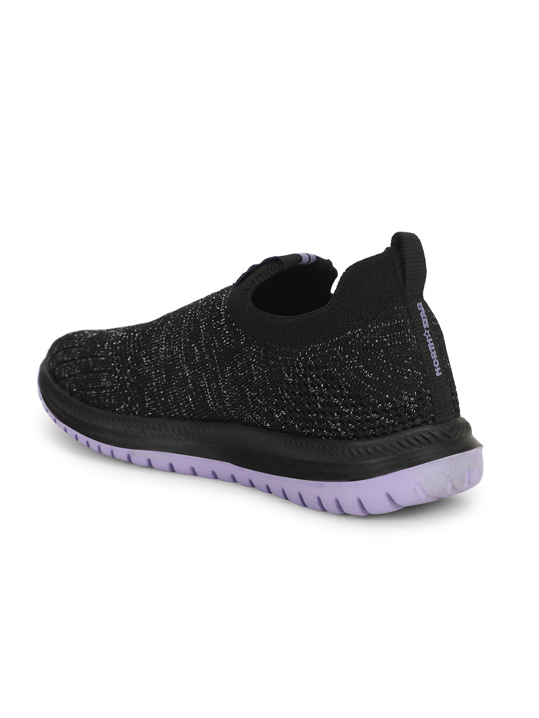 North Star Women's Black Casual Slip-on Shoes - Black