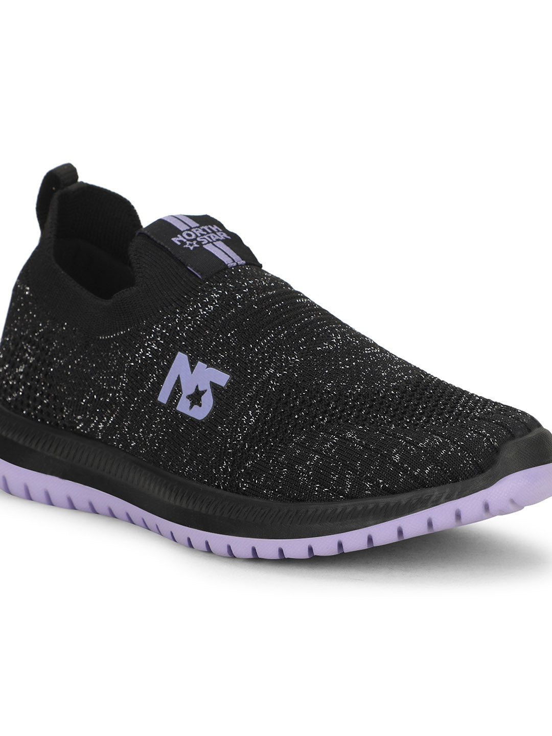 North Star Women's Black Casual Slip-on Shoes - Black