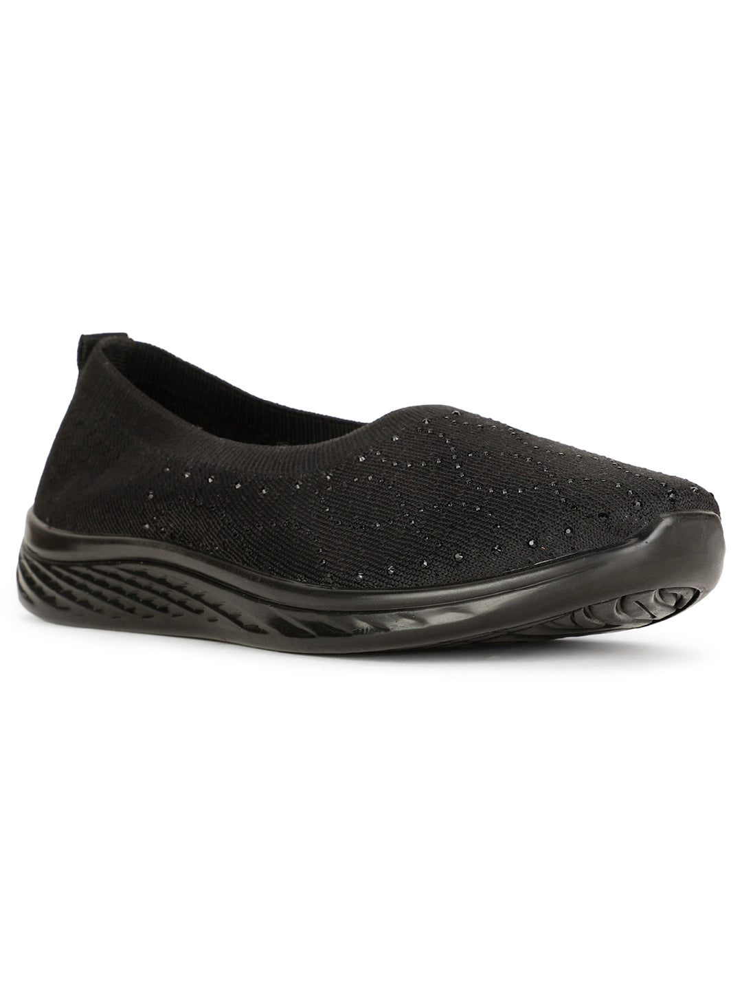 Bata Women Black Casual Slip-on Shoes - Black - View 1