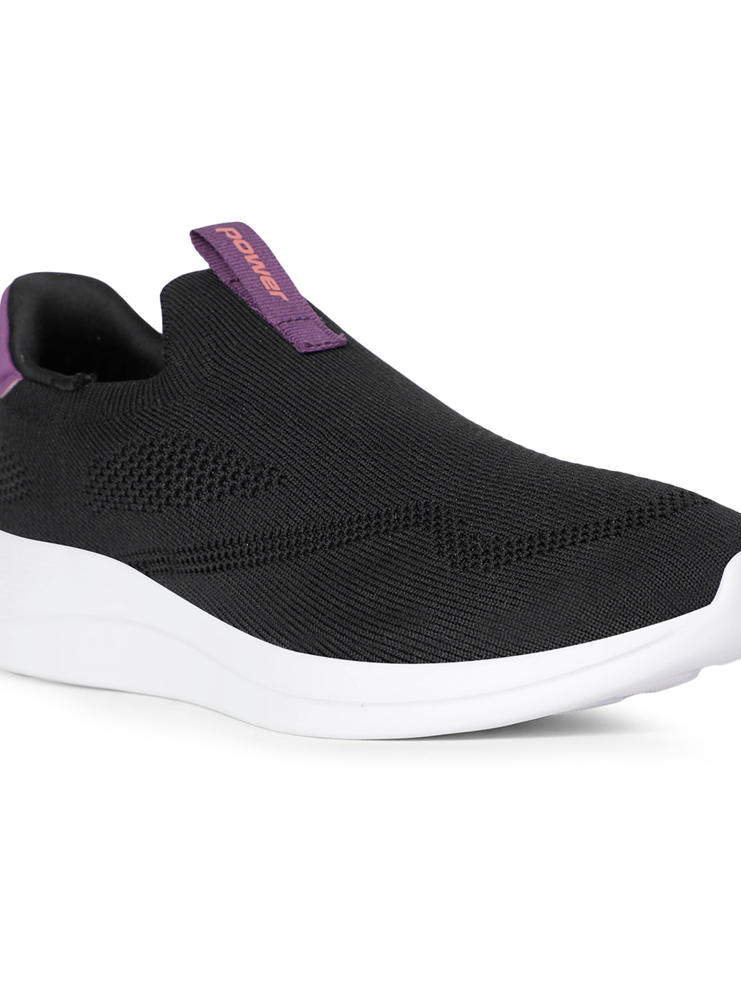 Power Women Black Slip-on Sports Shoes - Black - View 5