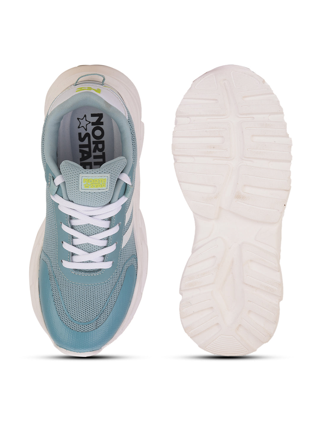 North Star Women's Light Green Casual Lace-up Sneakers - Light Green