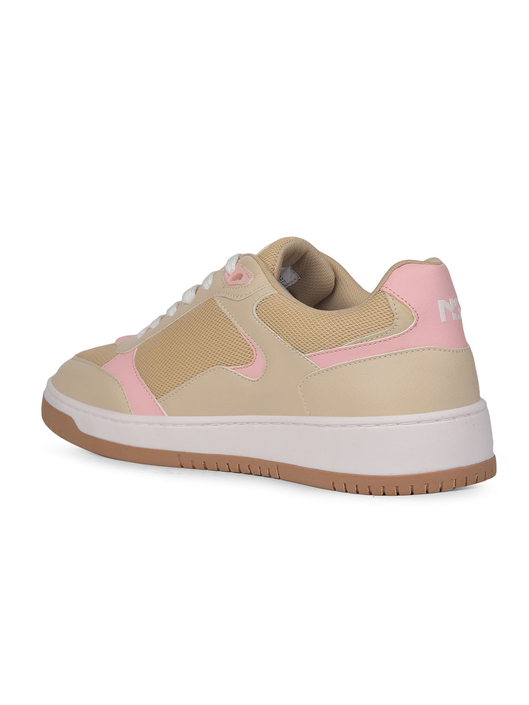 North Star Women Beige Casual Lace-up Sneakers - Beige - View 3